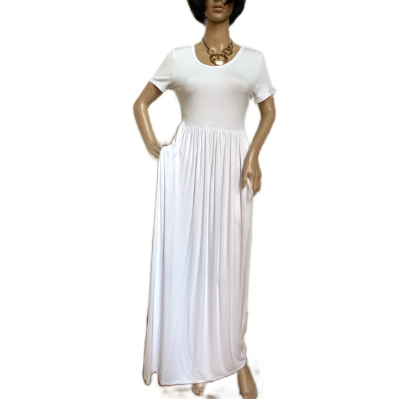 White maxi summer dress, NWT, S - Picture 7 of 15